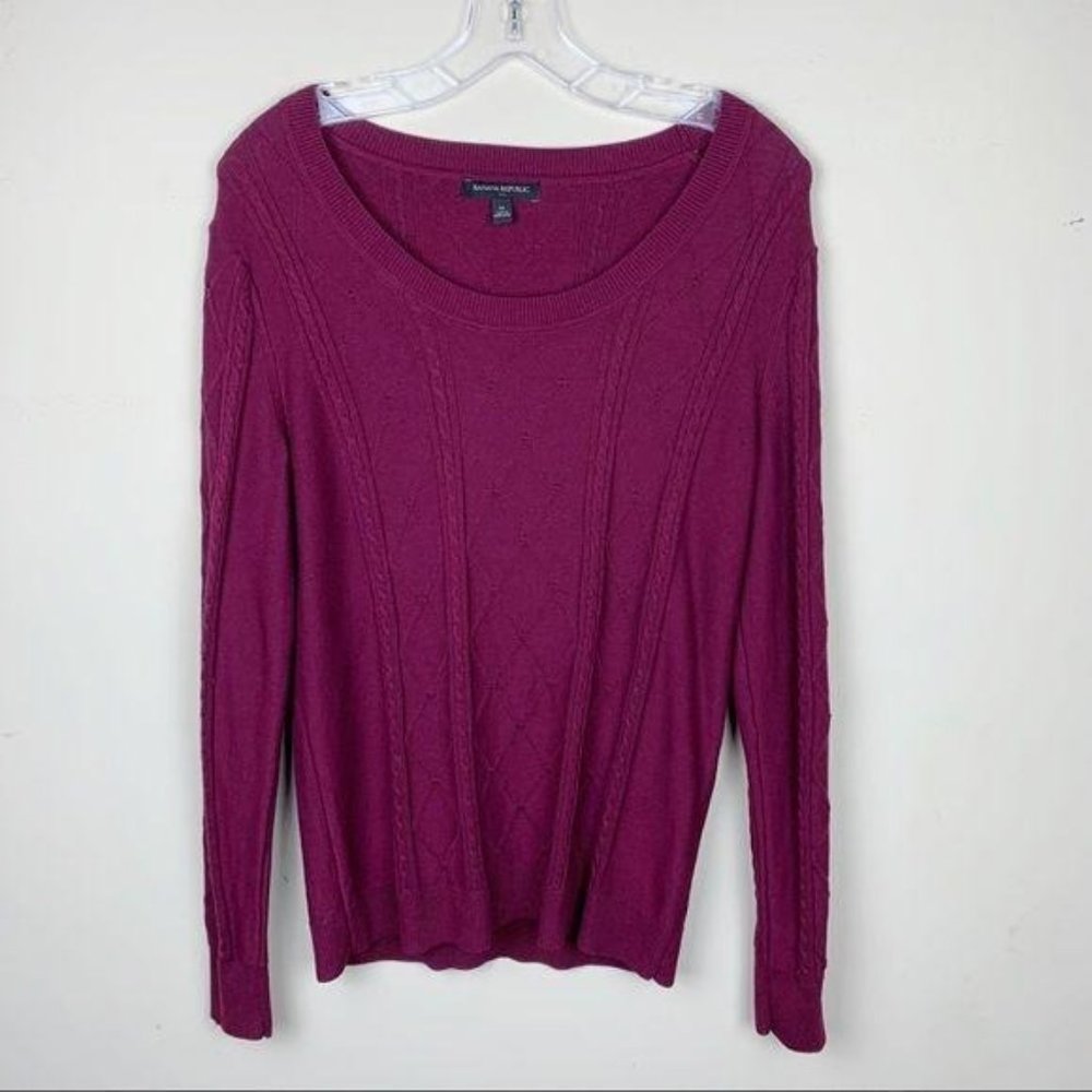 Banana Republic Burgundy Sweater Medium